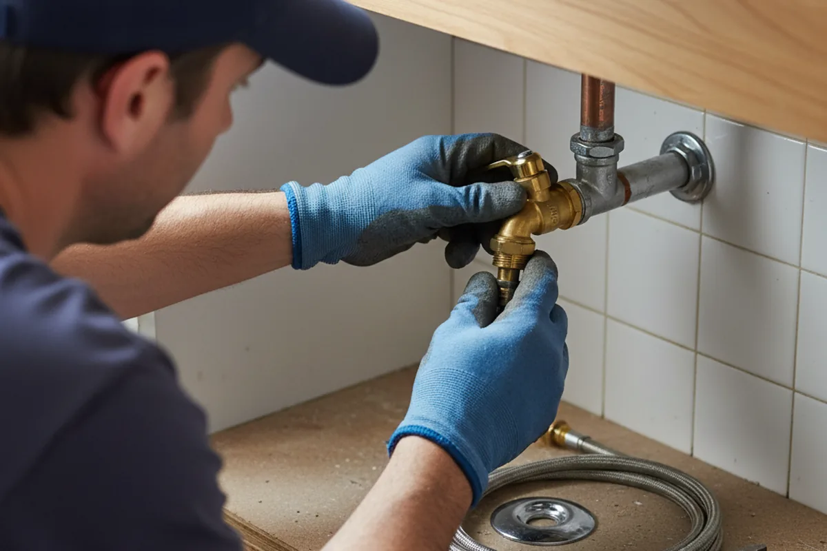 Shutoff valve and fitting work during Faucet and Fixture Repair in Ridgewood
